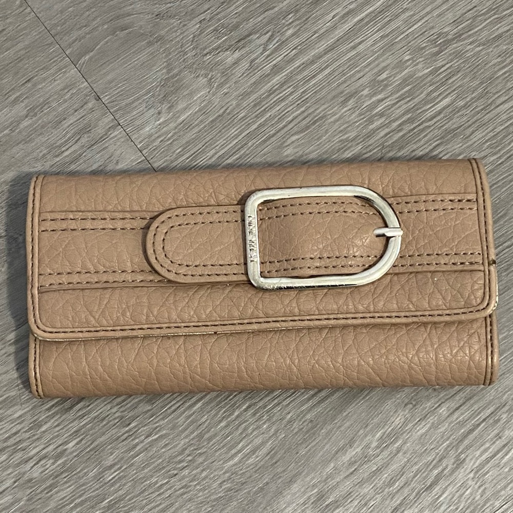 Nine West Tan Buckle Wallet